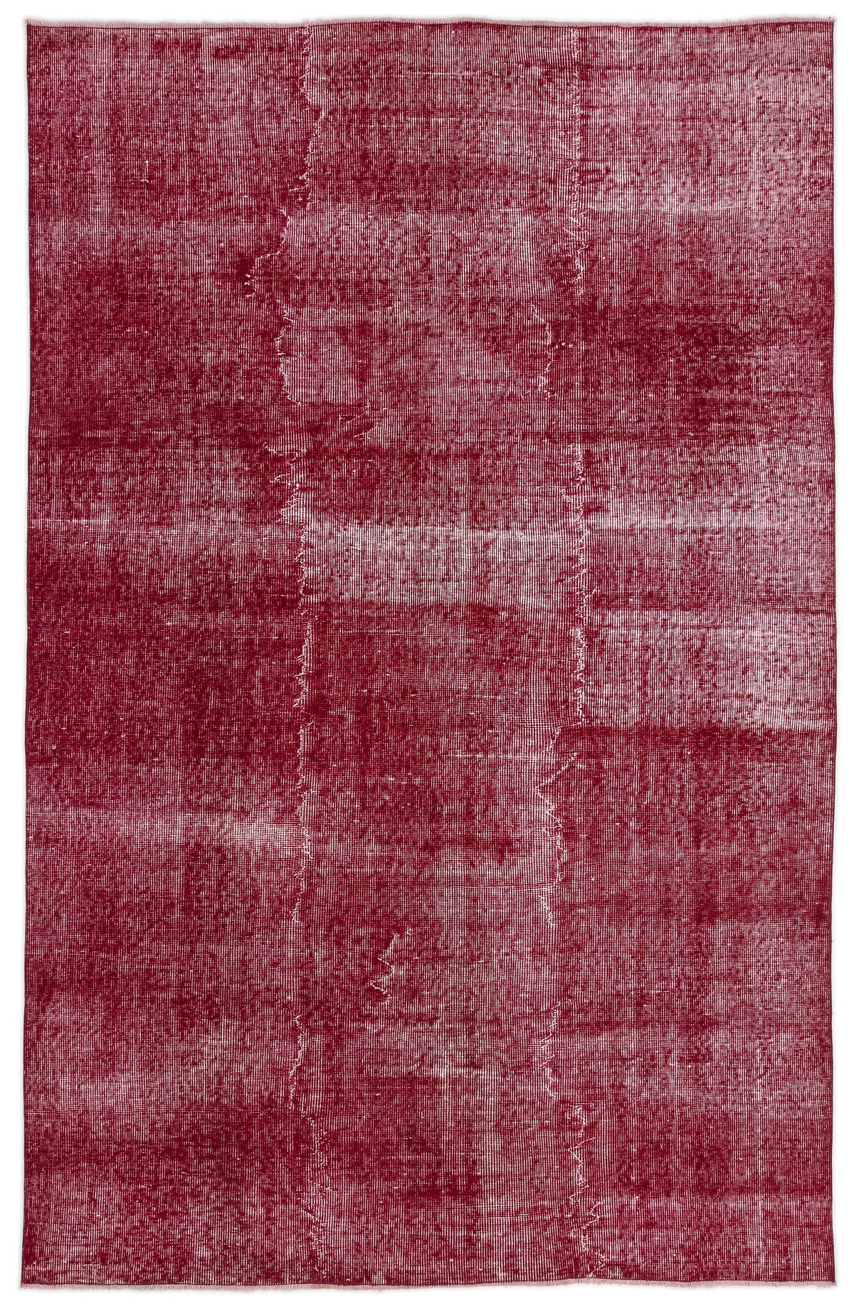 Red Over Dyed Vintage Rug 5&#39;9&#39;&#39; x 9&#39;1&#39;&#39; ft 174 x 277 cm
