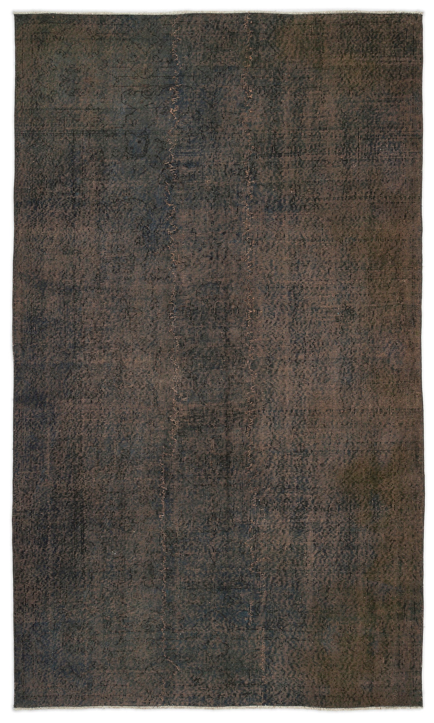 Gray Over Dyed Vintage Rug 5'3'' x 8'11'' ft 160 x 272 cm