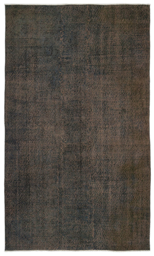Gray Over Dyed Vintage Rug 5'3'' x 8'11'' ft 160 x 272 cm