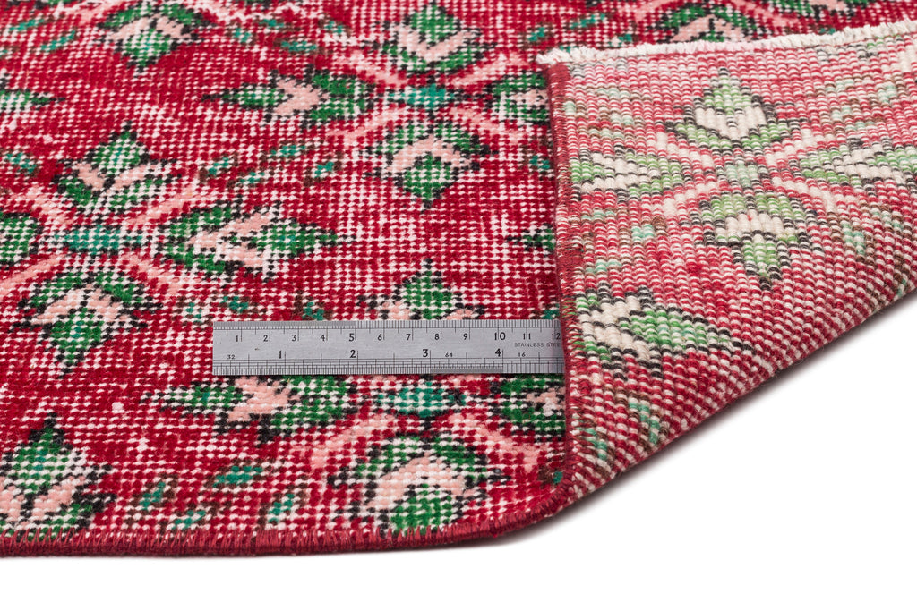 Retro Over Dyed Vintage Rug 5'6'' x 9'8'' ft 168 x 294 cm