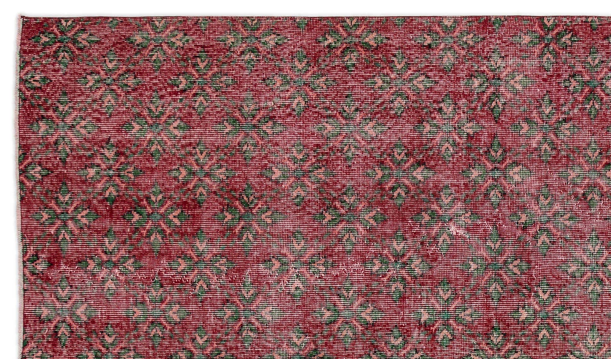 Retro Over Dyed Vintage Rug 5'6'' x 9'8'' ft 168 x 294 cm