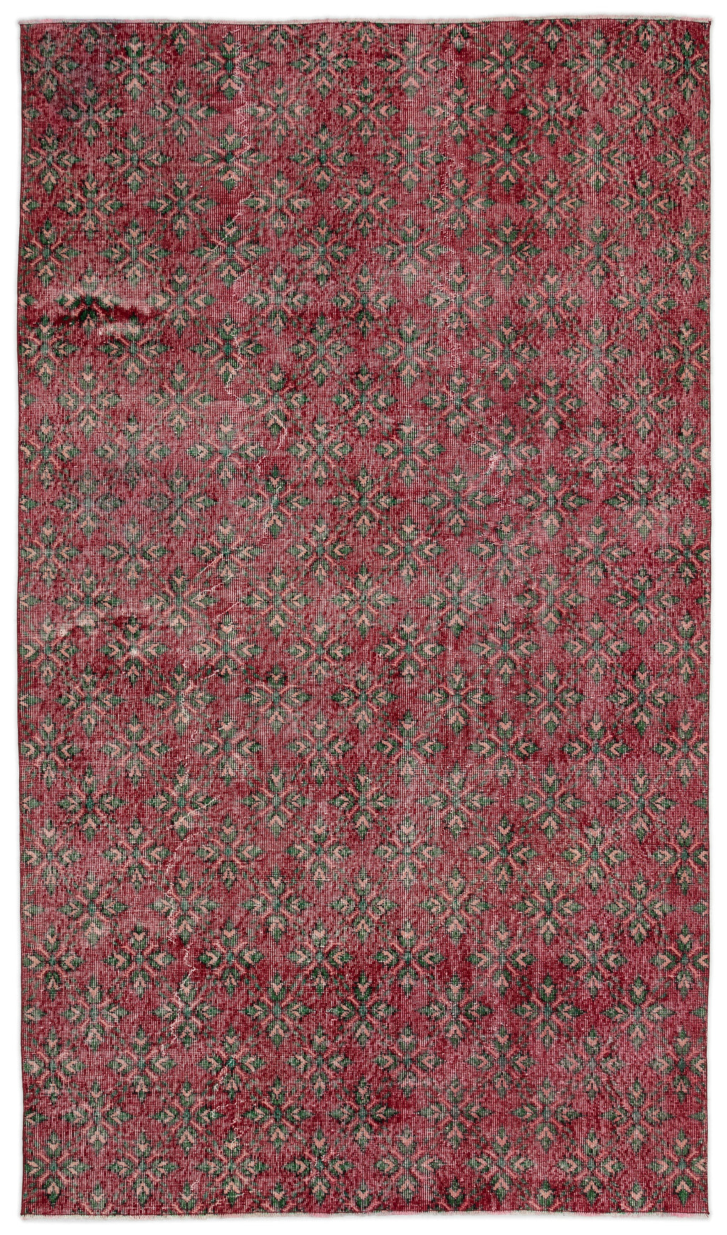 Retro Over Dyed Vintage Rug 5'6'' x 9'8'' ft 168 x 294 cm