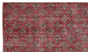 Retro Over Dyed Vintage Rug 5'6'' x 9'8'' ft 168 x 294 cm