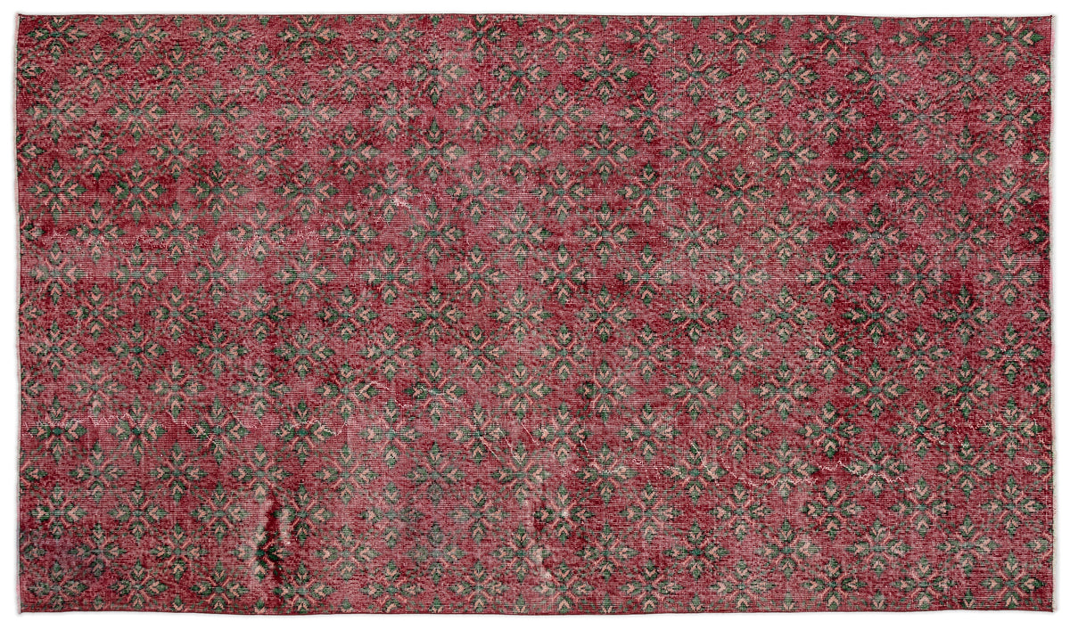 Retro Over Dyed Vintage Rug 5&#39;6&#39;&#39; x 9&#39;8&#39;&#39; ft 168 x 294 cm