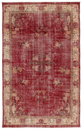 Naturel Over Dyed Vintage Rug 5'10'' x 9'8'' ft 178 x 295 cm
