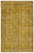 Yellow Over Dyed Vintage Rug 5'8'' x 9'2'' ft 173 x 280 cm