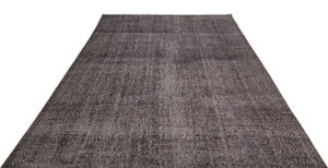Gray Over Dyed Vintage Rug 6'5'' x 10'7'' ft 195 x 322 cm
