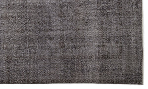 Gray Over Dyed Vintage Rug 6'5'' x 10'7'' ft 195 x 322 cm