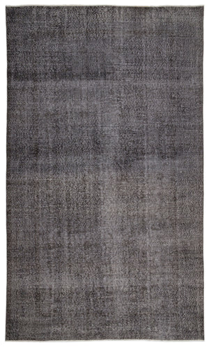 Gray Over Dyed Vintage Rug 6'5'' x 10'7'' ft 195 x 322 cm