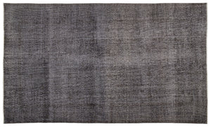 Gray Over Dyed Vintage Rug 6'5'' x 10'7'' ft 195 x 322 cm