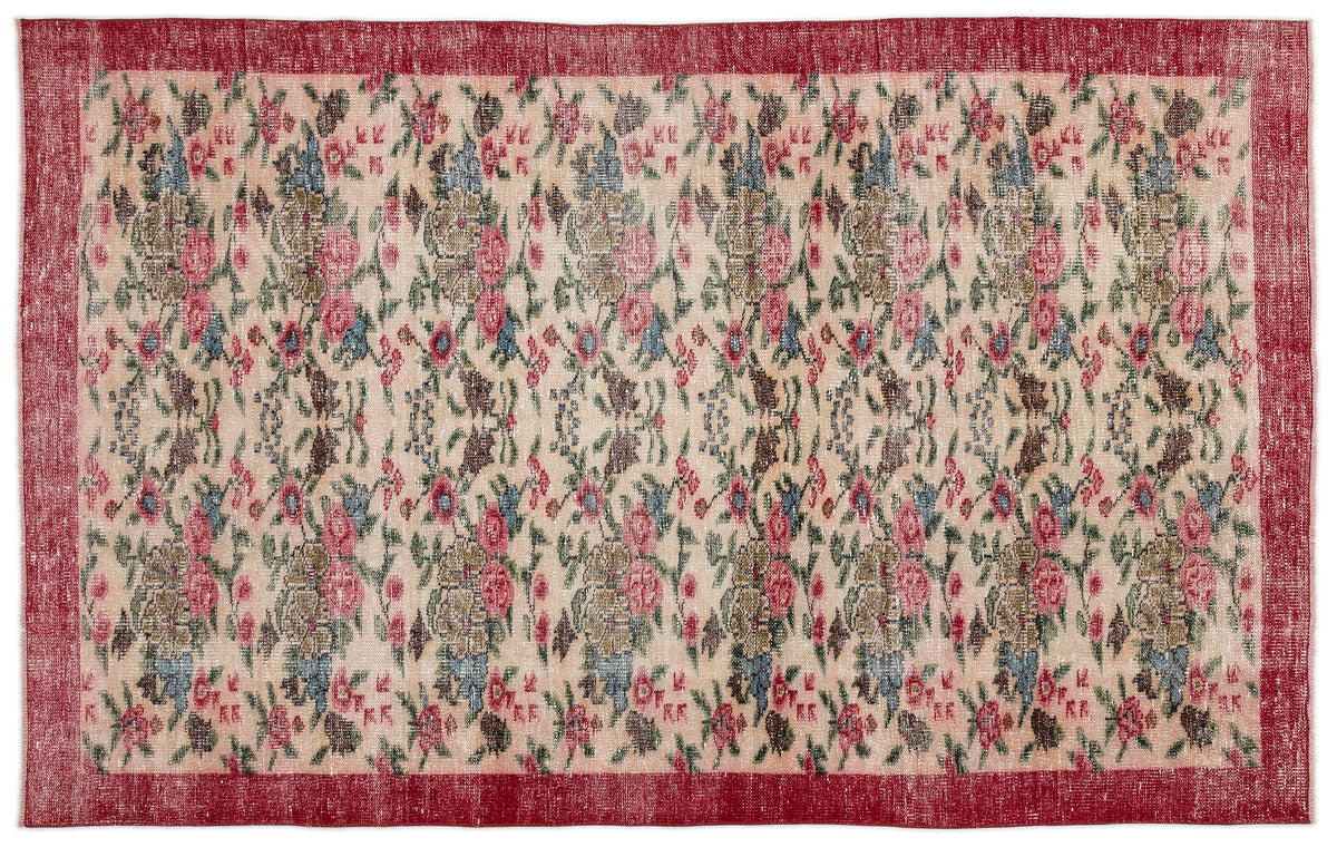 Retro Over Dyed Vintage Rug 5&#39;7&#39;&#39; x 8&#39;11&#39;&#39; ft 170 x 272 cm