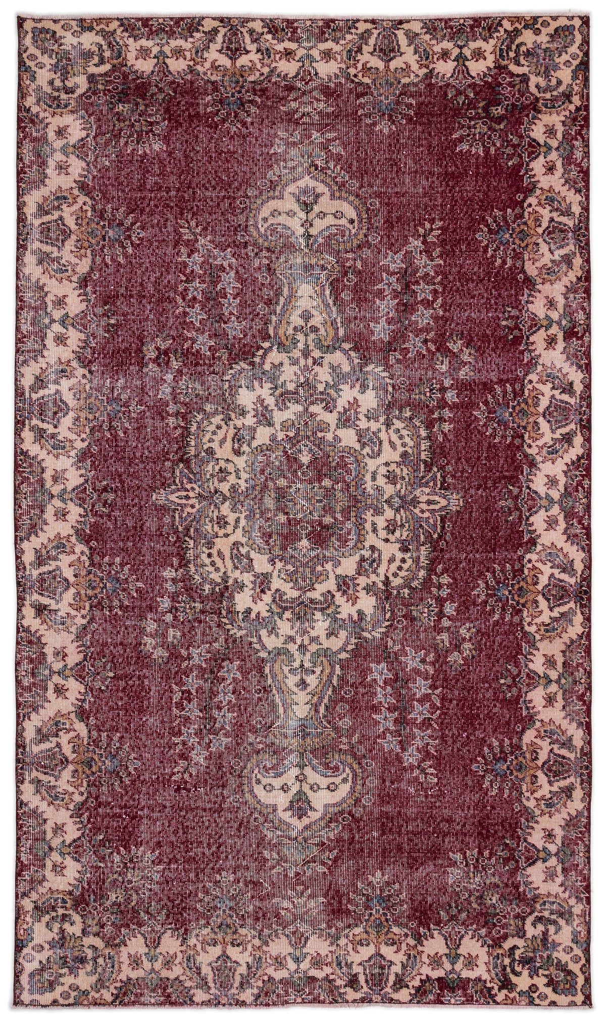 Naturel Over Dyed Vintage Rug 5&#39;2&#39;&#39; x 8&#39;10&#39;&#39; ft 157 x 270 cm
