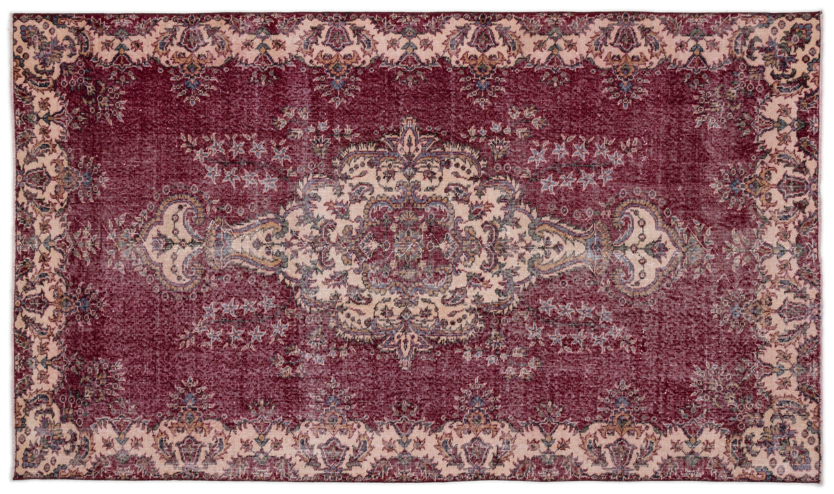 Naturel Over Dyed Vintage Rug 5&#39;2&#39;&#39; x 8&#39;10&#39;&#39; ft 157 x 270 cm