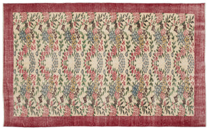 Retro Over Dyed Vintage Rug 5'5'' x 8'11'' ft 164 x 273 cm