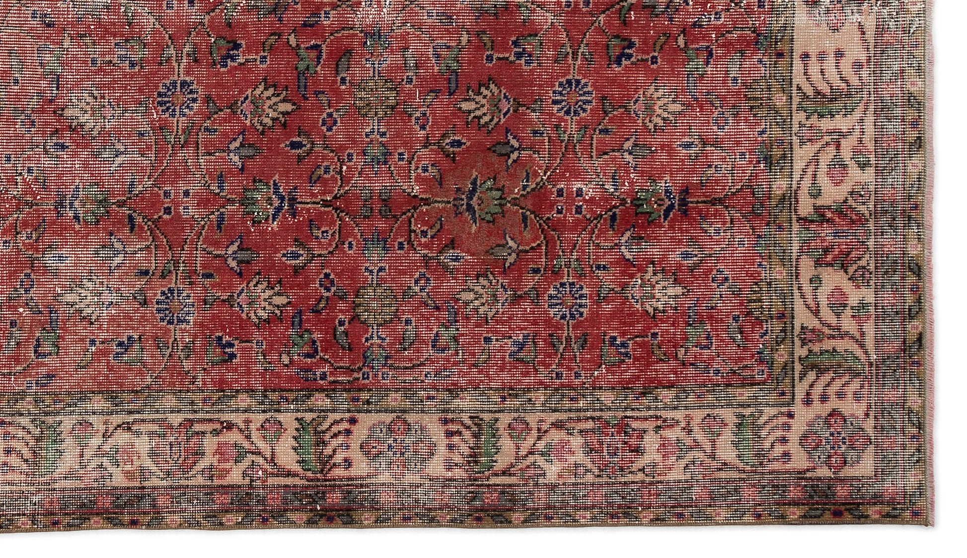 Naturel Over Dyed Vintage Rug 5'5'' x 9'6'' ft 164 x 289 cm