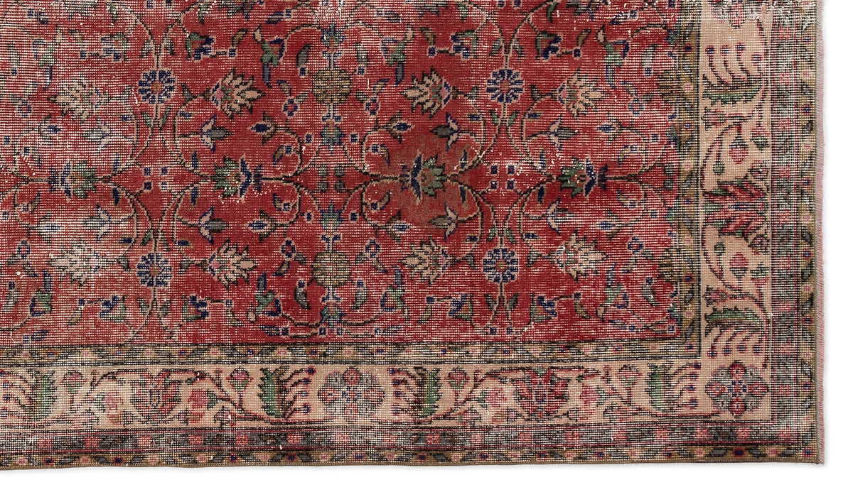 Naturel Over Dyed Vintage Rug 5&#39;5&#39;&#39; x 9&#39;6&#39;&#39; ft 164 x 289 cm