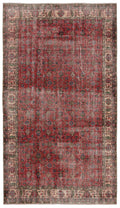 Naturel Over Dyed Vintage Rug 5'5'' x 9'6'' ft 164 x 289 cm