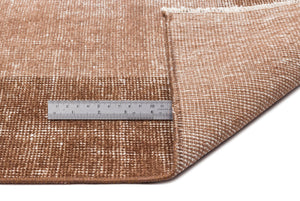 Brown Over Dyed Vintage Rug 6'0'' x 9'9'' ft 183 x 296 cm