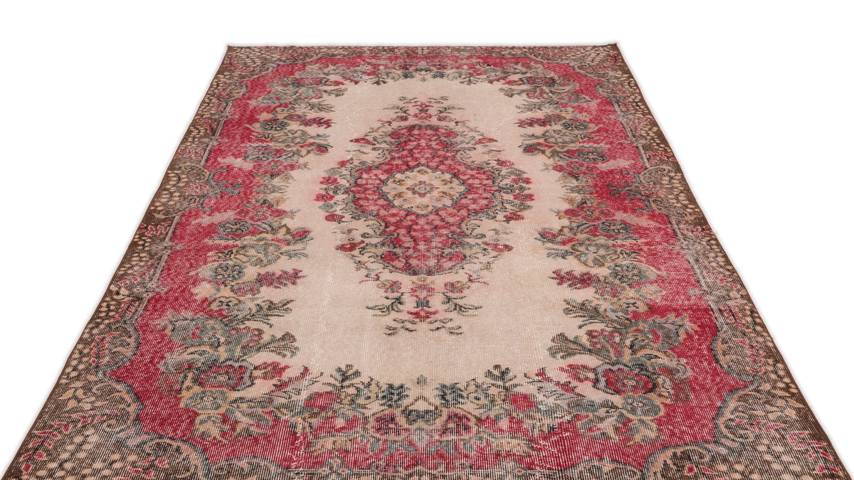 Naturel Over Dyed Vintage Rug 5&#39;9&#39;&#39; x 9&#39;6&#39;&#39; ft 176 x 290 cm