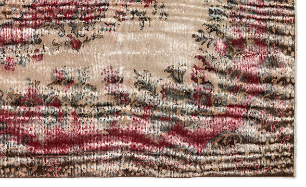 Naturel Over Dyed Vintage Rug 5&#39;9&#39;&#39; x 9&#39;6&#39;&#39; ft 176 x 290 cm