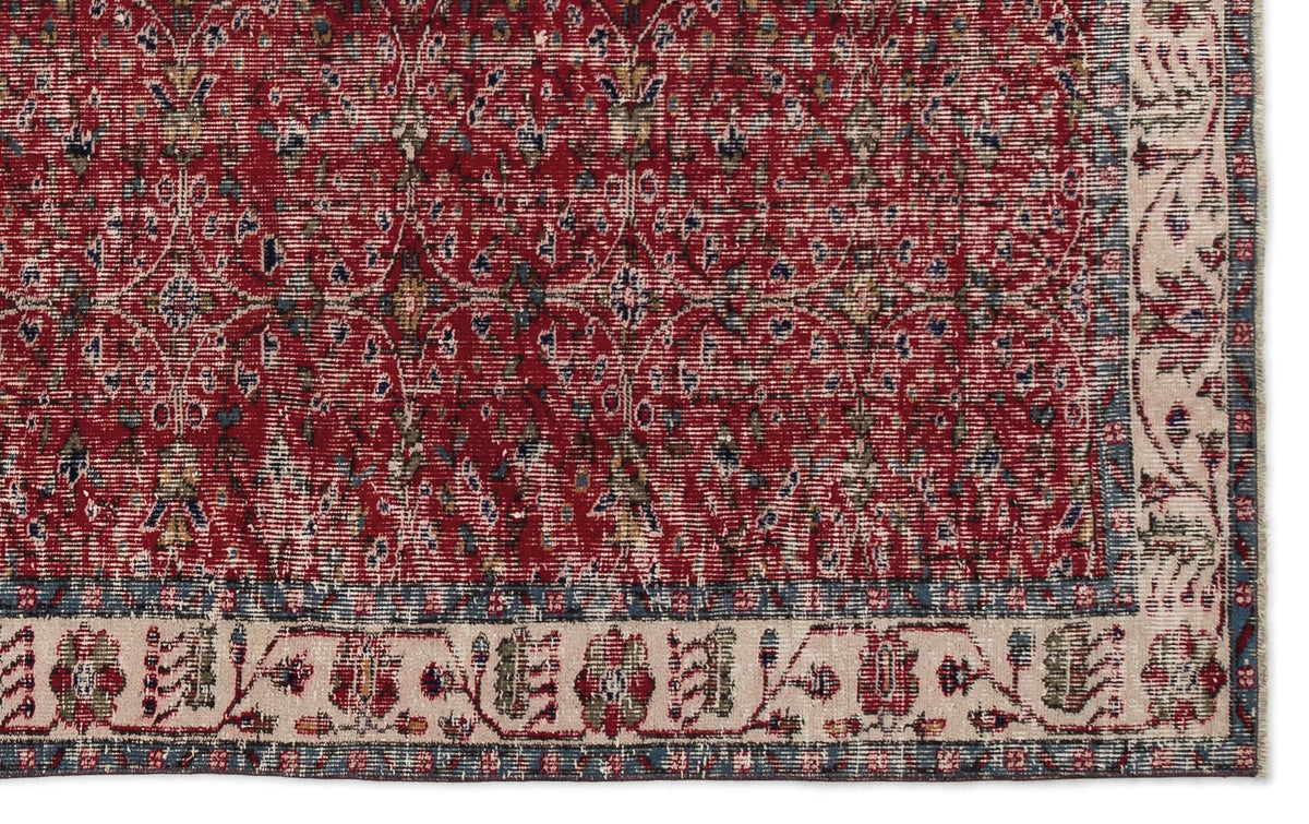 Naturel Over Dyed Vintage Rug 5&#39;5&#39;&#39; x 8&#39;8&#39;&#39; ft 164 x 263 cm