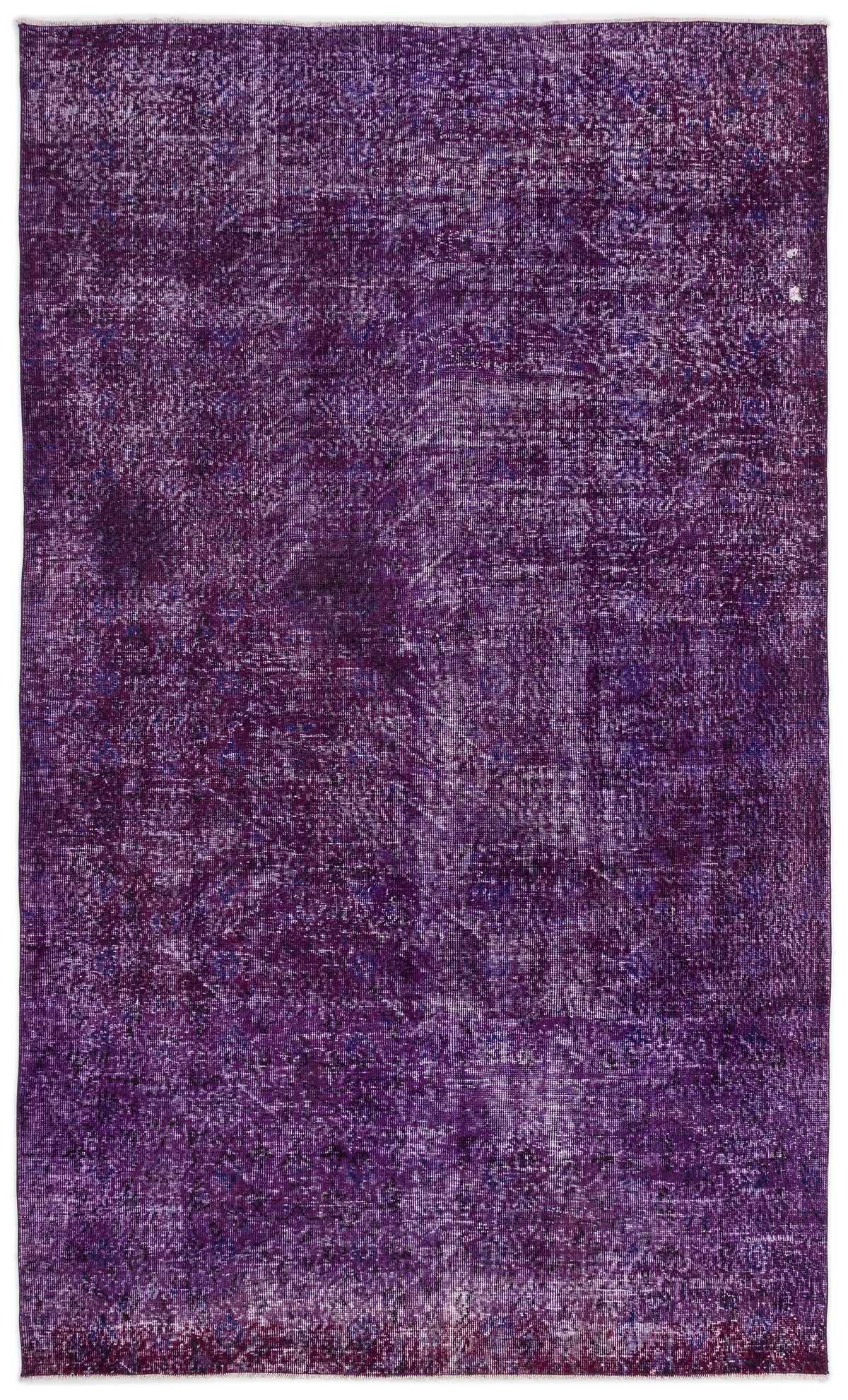 Purple Over Dyed Vintage Rug 5&#39;10&#39;&#39; x 9&#39;11&#39;&#39; ft 179 x 301 cm