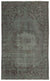 Gray Over Dyed Vintage Rug 5'9'' x 9'7'' ft 175 x 292 cm