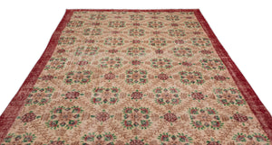 Retro Over Dyed Vintage Rug 7'1'' x 10'4'' ft 216 x 315 cm