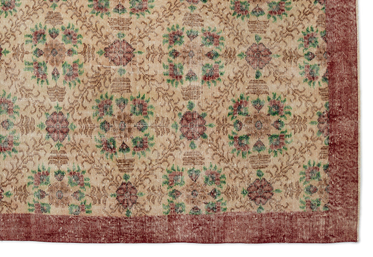 Retro Over Dyed Vintage Rug 7&#39;1&#39;&#39; x 10&#39;4&#39;&#39; ft 216 x 315 cm