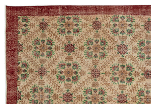Retro Over Dyed Vintage Rug 7'1'' x 10'4'' ft 216 x 315 cm