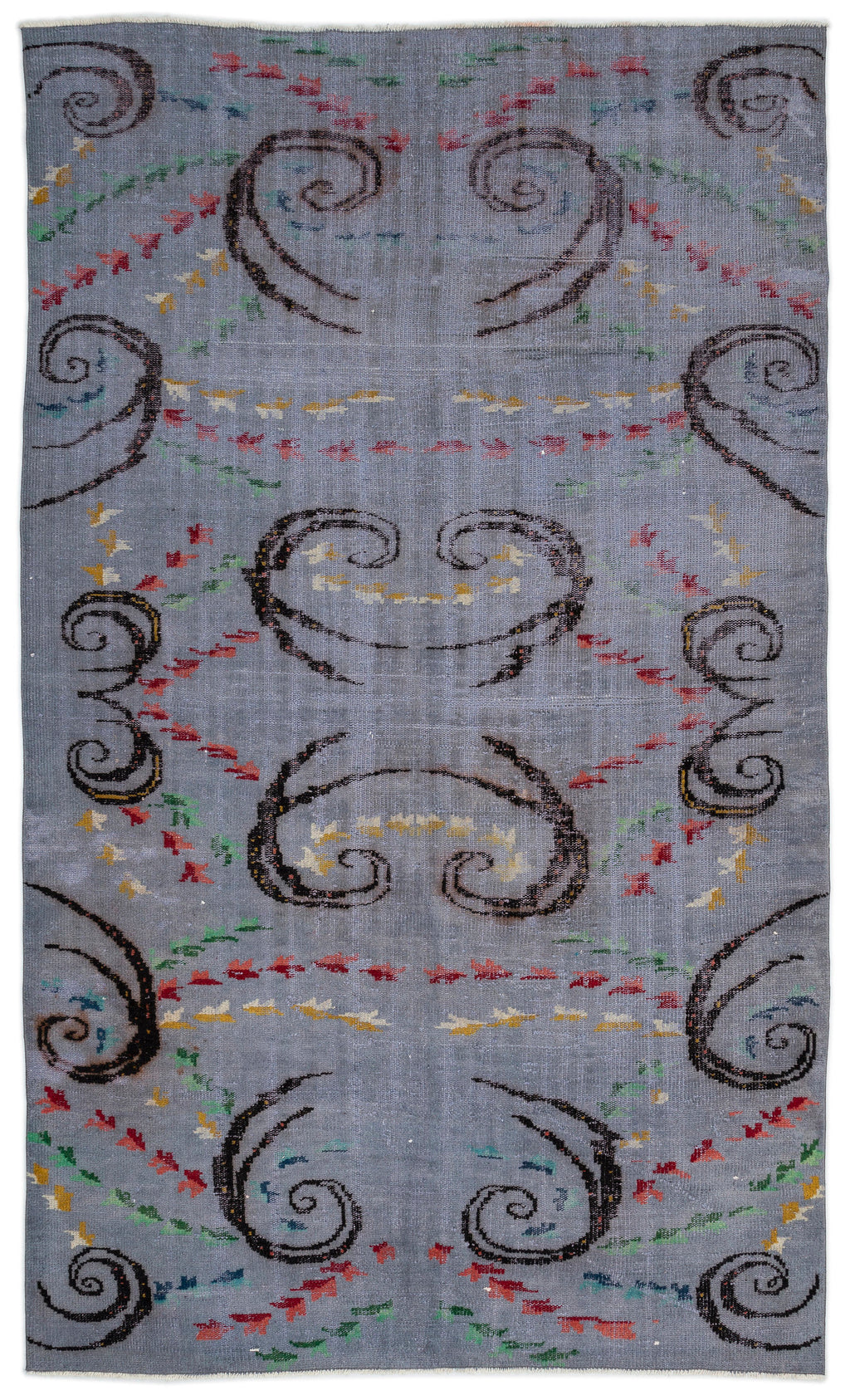 Retro Design Natural Vintage Rug 5'11'' x 10'1'' ft 180 x 307 cm