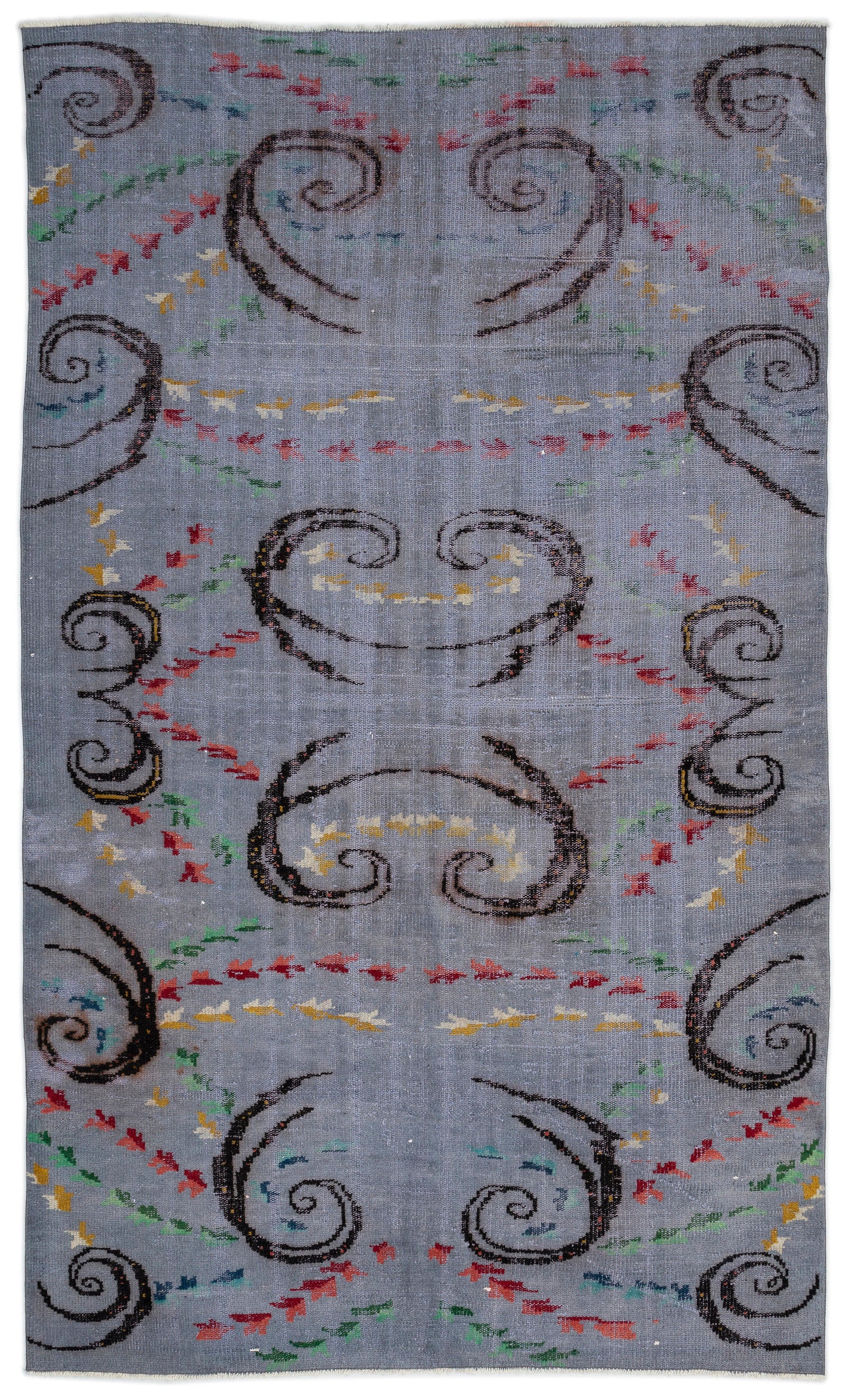Retro Design Natural Vintage Rug 5'11'' x 10'1'' ft 180 x 307 cm