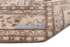 Beige Over Dyed Vintage Rug 6'4'' x 9'9'' ft 192 x 298 cm