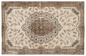 Naturel Over Dyed Vintage Rug 5'6'' x 8'7'' ft 167 x 262 cm