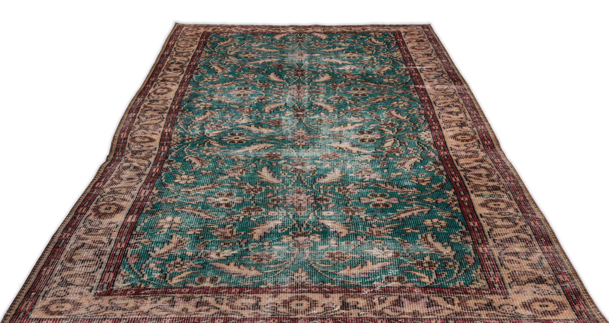 Naturel Over Dyed Vintage Rug 5&#39;9&#39;&#39; x 9&#39;5&#39;&#39; ft 175 x 286 cm