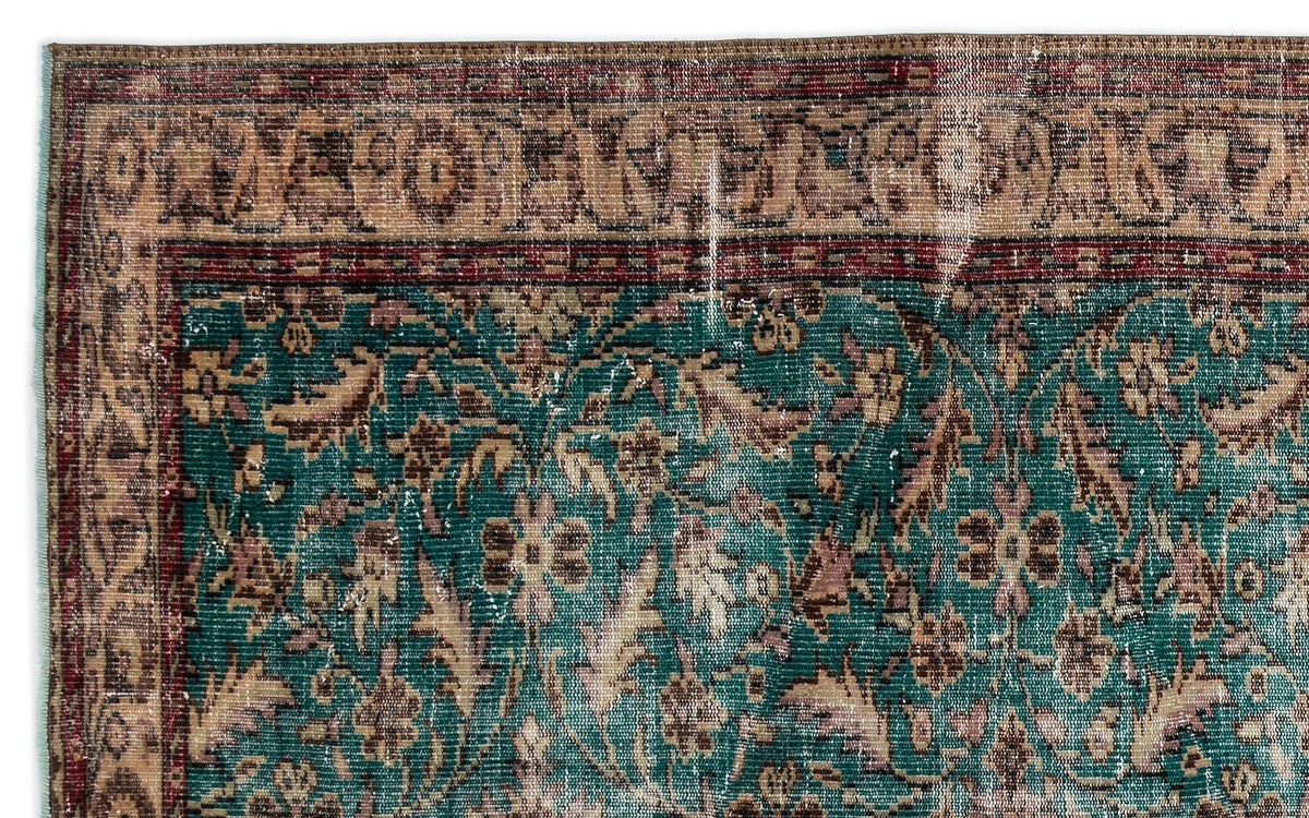Naturel Over Dyed Vintage Rug 5&#39;9&#39;&#39; x 9&#39;5&#39;&#39; ft 175 x 286 cm