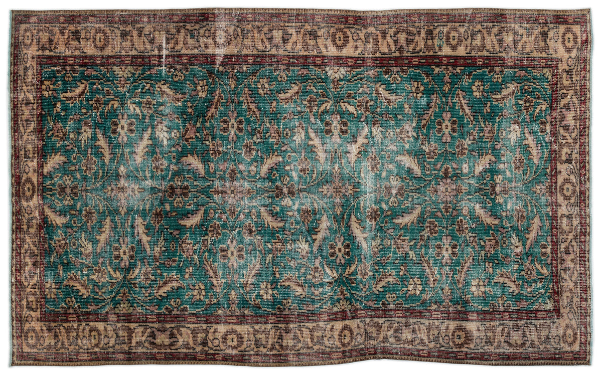 Naturel Over Dyed Vintage Rug 5&#39;9&#39;&#39; x 9&#39;5&#39;&#39; ft 175 x 286 cm