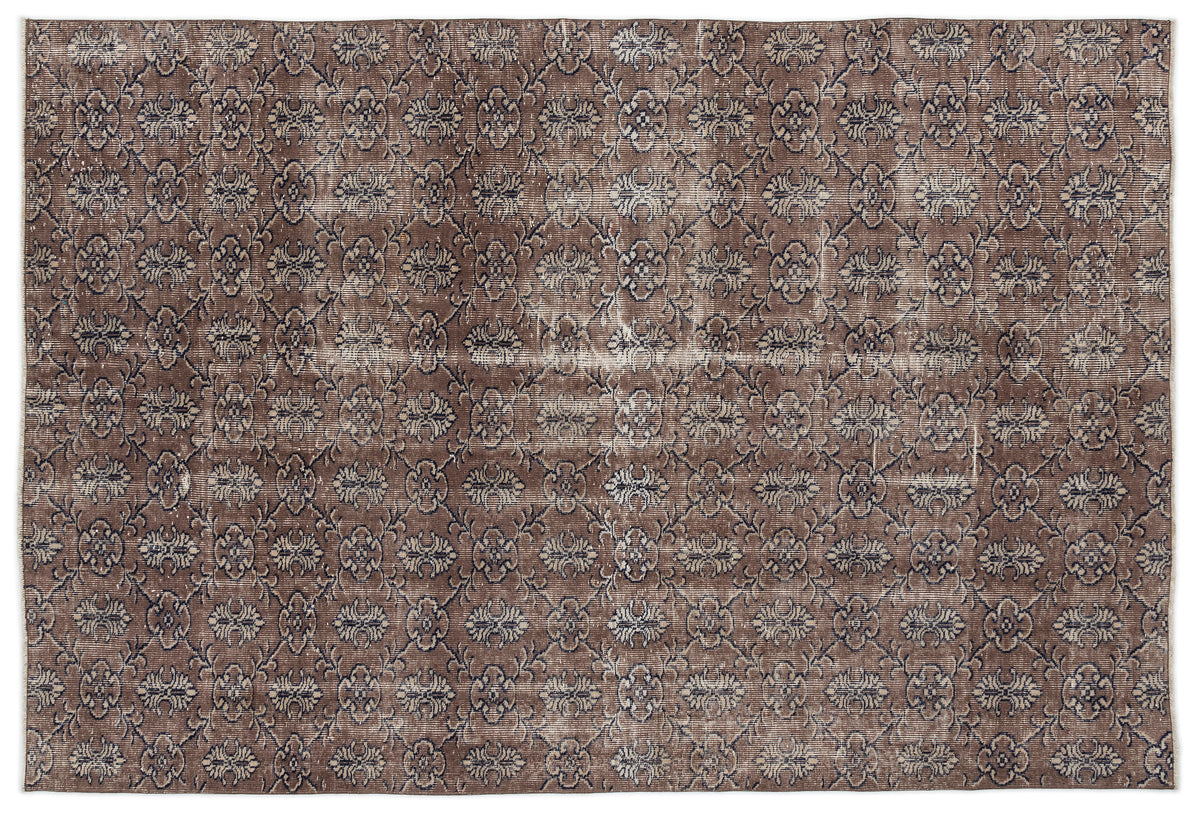 Naturel Over Dyed Vintage Rug 5&#39;7&#39;&#39; x 8&#39;6&#39;&#39; ft 169 x 258 cm