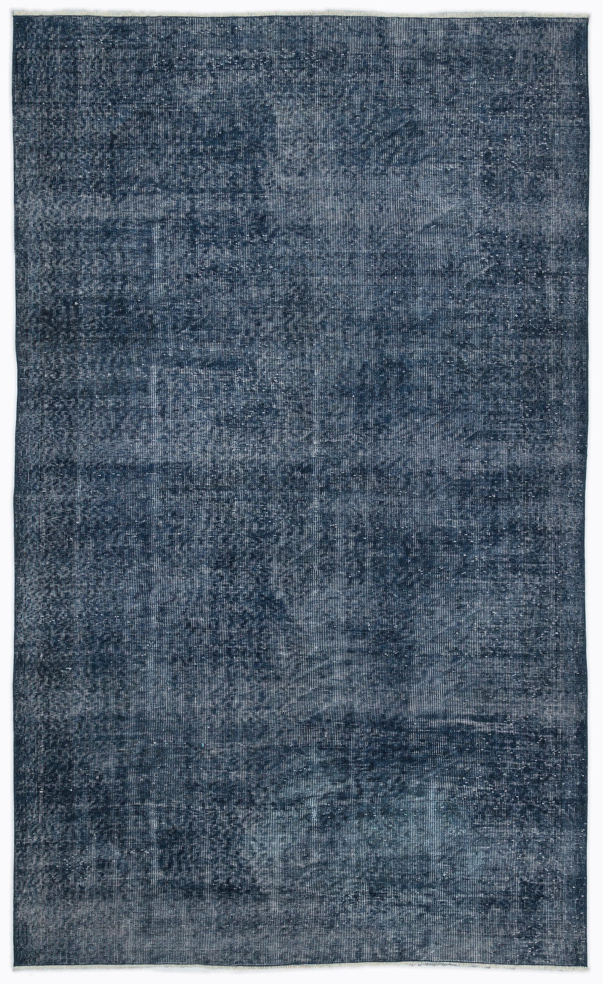 Turquoise  Over Dyed Vintage Rug 5&#39;3&#39;&#39; x 8&#39;10&#39;&#39; ft 161 x 270 cm