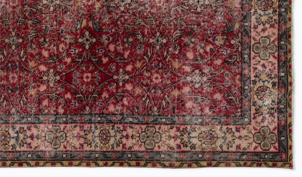 Naturel Over Dyed Vintage Rug 4'11'' x 8'8'' ft 150 x 263 cm