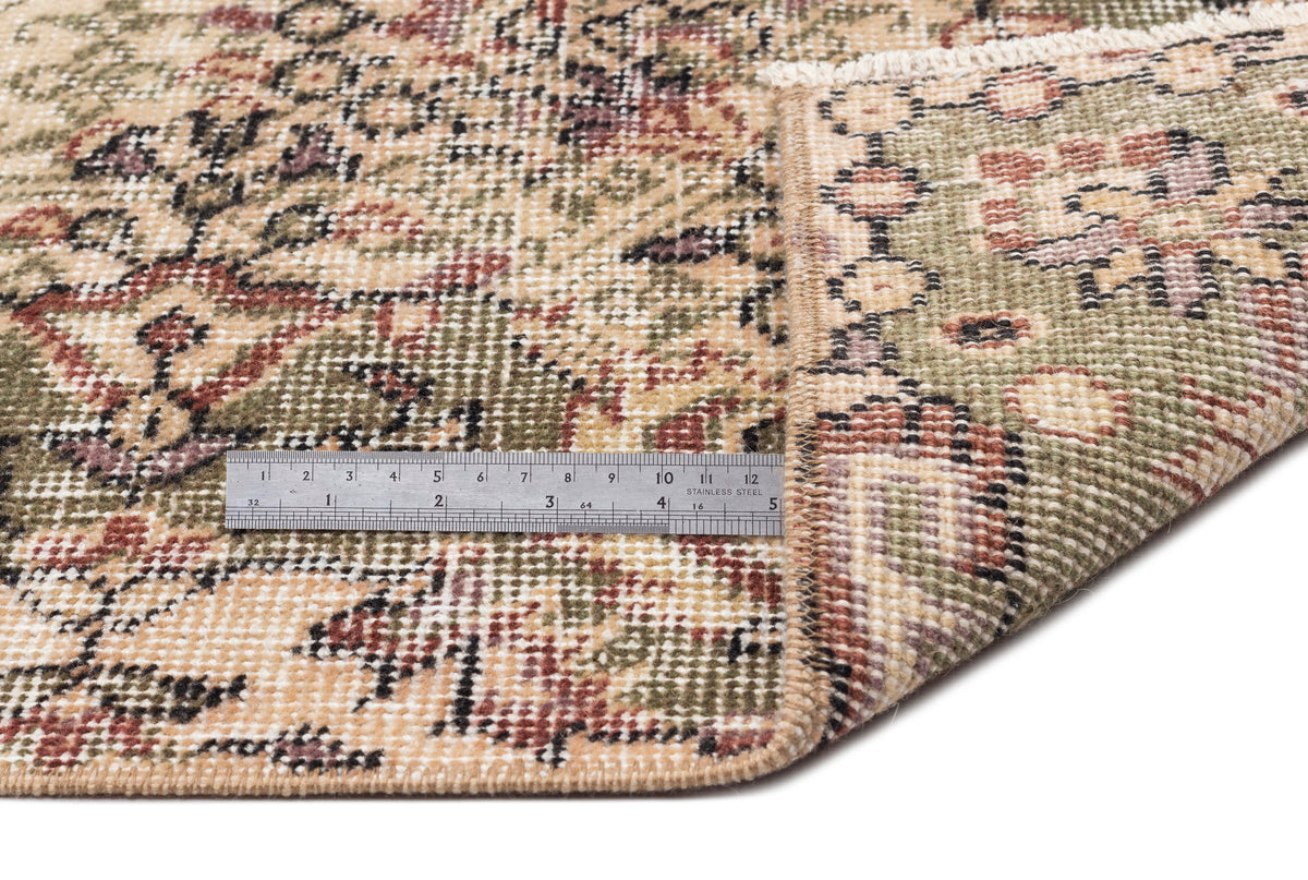 Naturel Over Dyed Vintage Rug 5&#39;5&#39;&#39; x 9&#39;2&#39;&#39; ft 164 x 280 cm