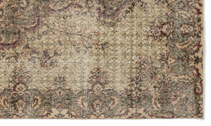 Naturel Over Dyed Vintage Rug 5'5'' x 9'2'' ft 164 x 280 cm