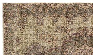 Naturel Over Dyed Vintage Rug 5'5'' x 9'2'' ft 164 x 280 cm