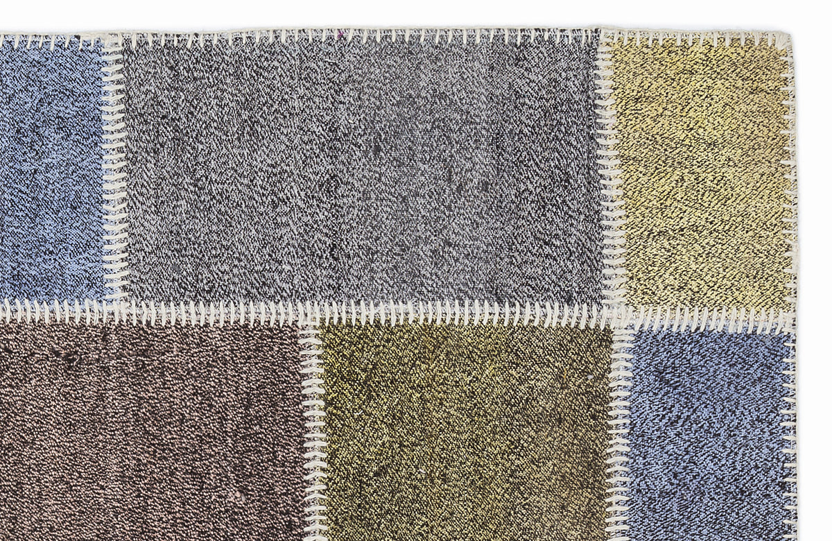 Mixed Over Dyed Kilim Patchwork Unique Rug 3&#39;11&#39;&#39; x 5&#39;11&#39;&#39; ft 120 x 180 cm