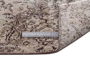 Gray Over Dyed Vintage Rug 5'4'' x 9'2'' ft 163 x 279 cm