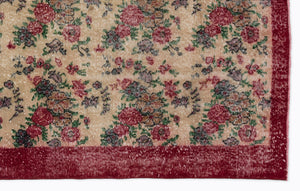 Retro Over Dyed Vintage Rug 5'3'' x 8'5'' ft 161 x 256 cm