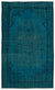 Traditional Design Blue Over Dyed Vintage Rug 5'2'' x 8'6'' ft 158 x 260 cm