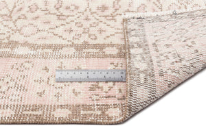 Beige Over Dyed Vintage Rug 5'3'' x 8'8'' ft 160 x 265 cm