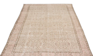 Beige Over Dyed Vintage Rug 5'3'' x 8'8'' ft 160 x 265 cm