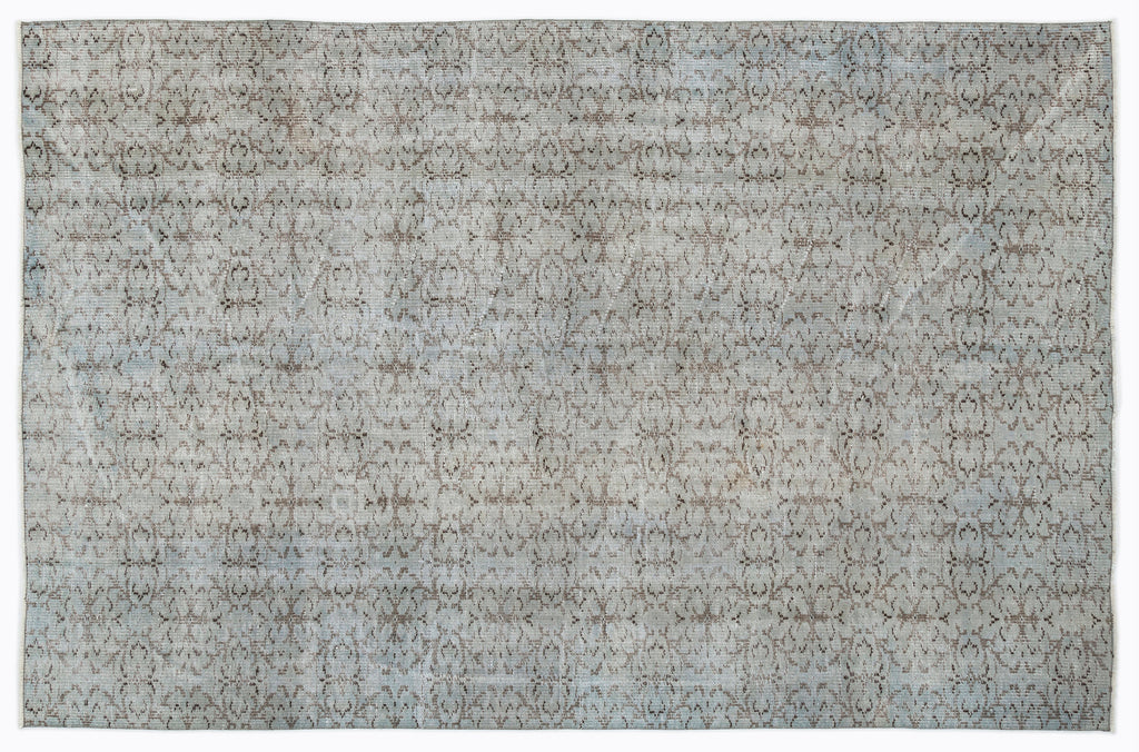 Blue Over Dyed Vintage Rug 5'10'' x 9'0'' ft 179 x 275 cm